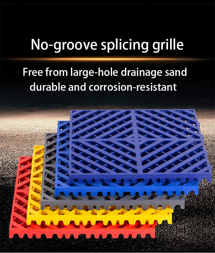 3cm for Car Wash Splicing Grid Grille Interlocking Garage Floor Tiles Floor Carwash Grating Mats Anti Slip PP Removable Plastic