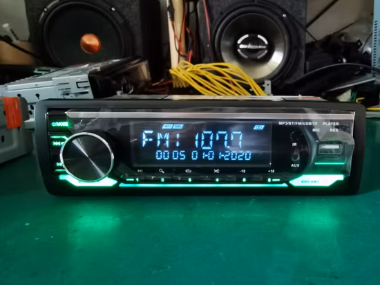 Новая модель, разноцветный автомобильный стерео аудио MP3-плеер с Bluetooth, Aux, USB, FM